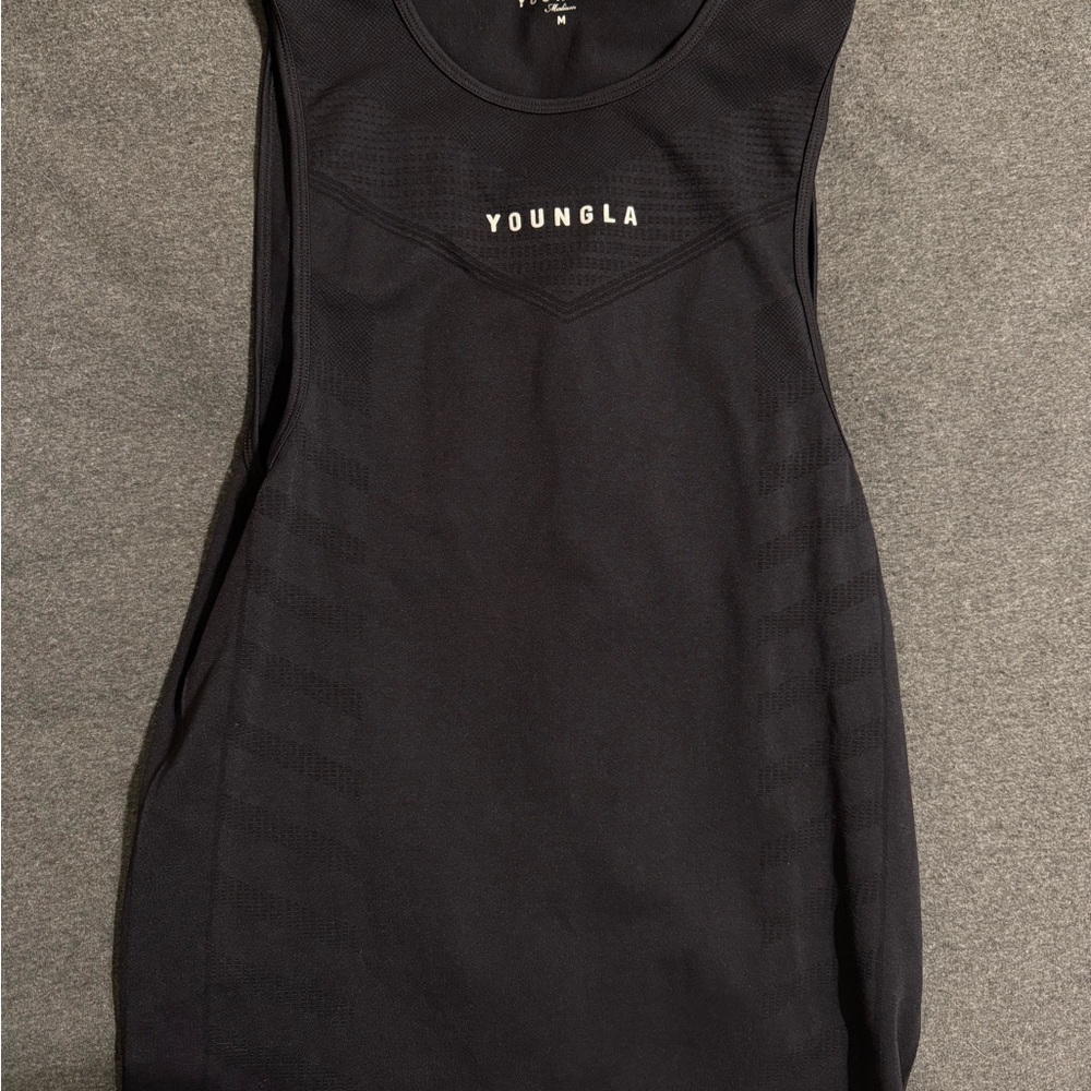 YoungLA Black Muscle Tee Sleeveless Top